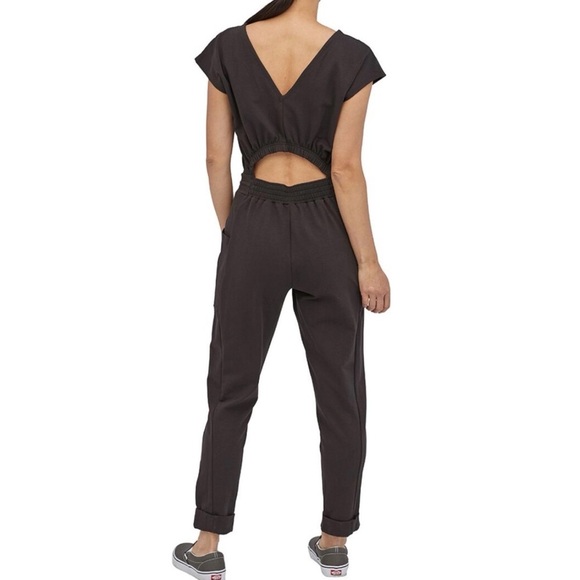 PATAGONIA Organic Cotton Roaming Black Jumpsuit - Picture 2 of 8